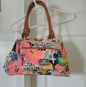 NWOT Lily Bloom Tropical Print Satchel